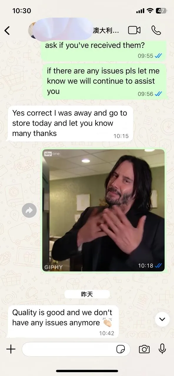 ​Mūsų Australijos kliento atsiliepimai: kokybė yra geriausia komunikacija